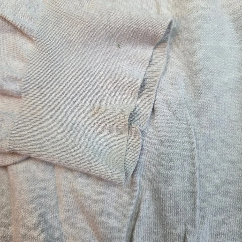 Polo Ralph Lauren Sweater Mens XL Light Gray V-Neck 100% Pima‎ Cotton Knit